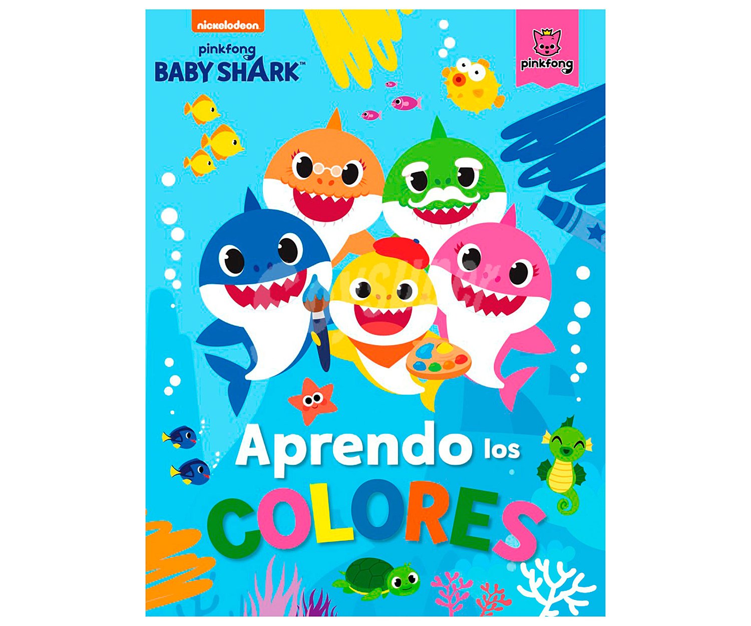 Aprendo los colores con Baby Shark, VV. AA. Género: infantil, actividades. Editorial Beascoa.