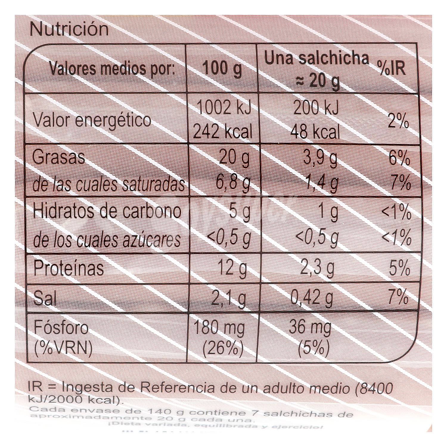 Salchichas con queso fundido estilo frankfurt Carrefour