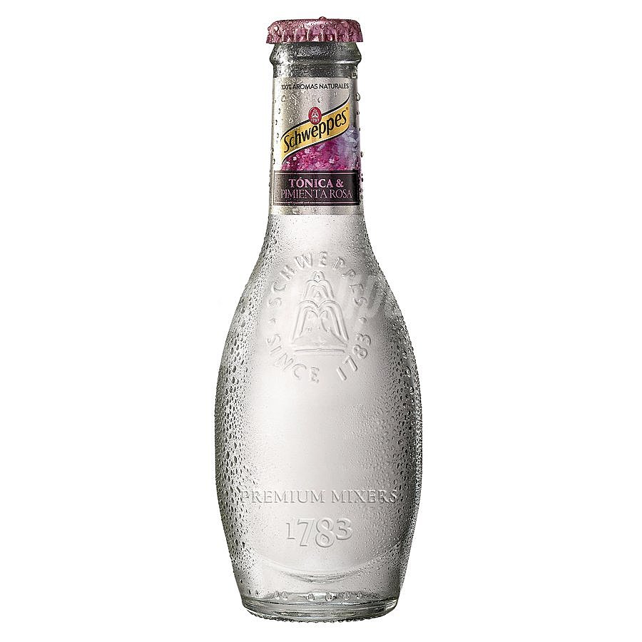 Tónica premium mixer con pimienta rosa schweppes