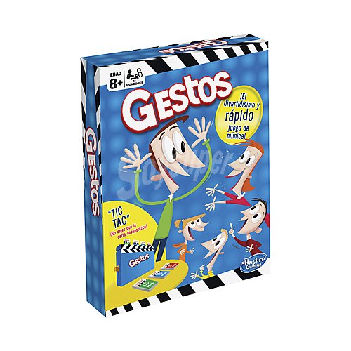 Juego de mesa de mímica Gestos, más de 4 jugadores hasbro