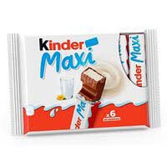 Chocolatina maxi T6 kinder, caja 126 G