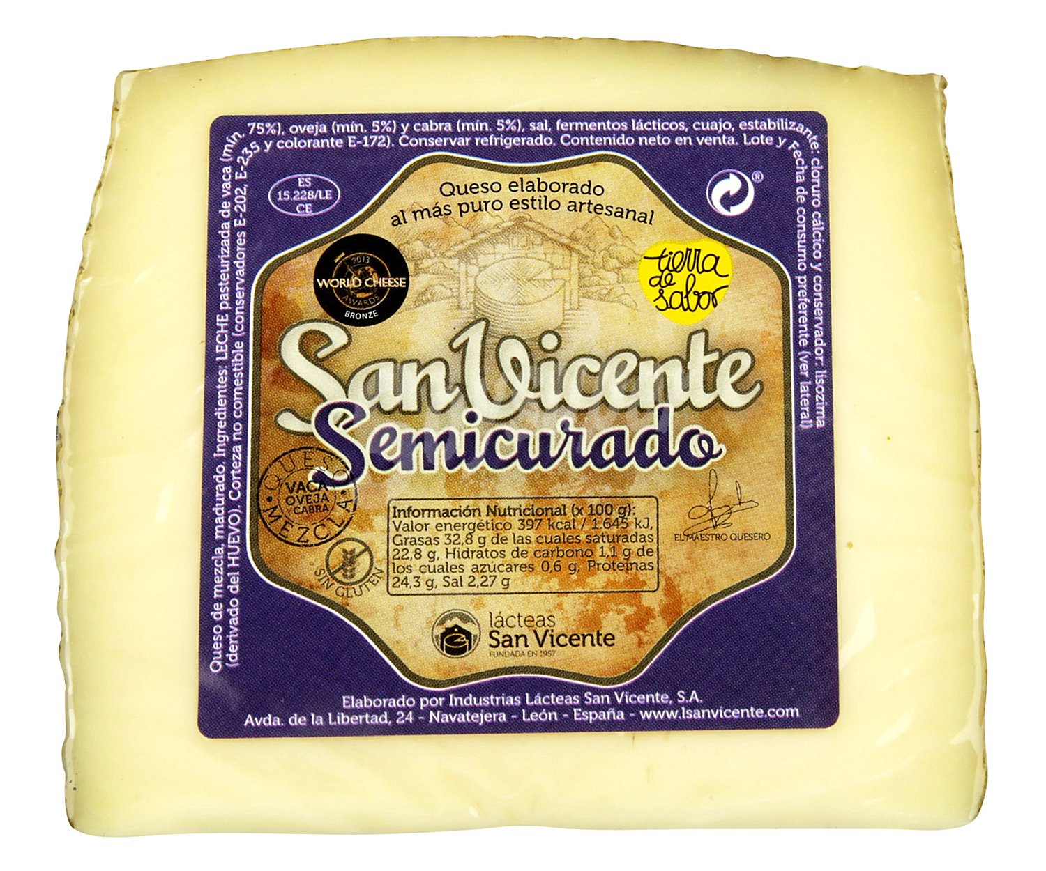 Queso mezcla (vaca, oveja y cabra) semicurado