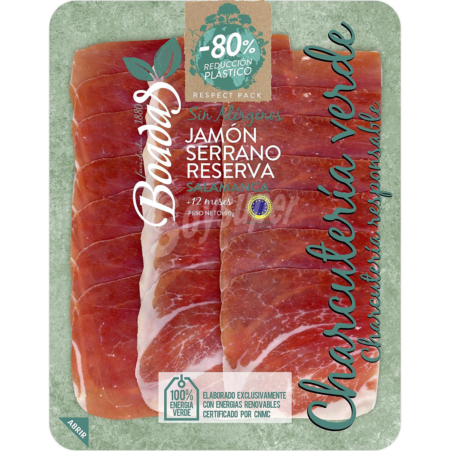 Jamón serrano reserva Salamanca Charcutería Verde sin gluten sin lactosa