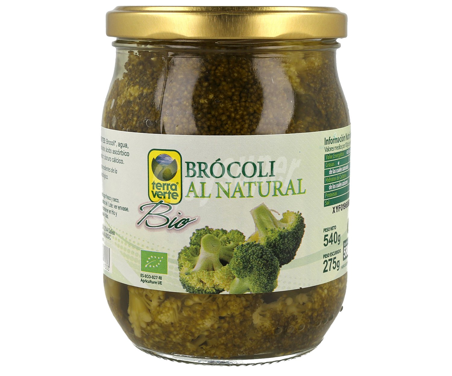 Brócoli al natural ecológico