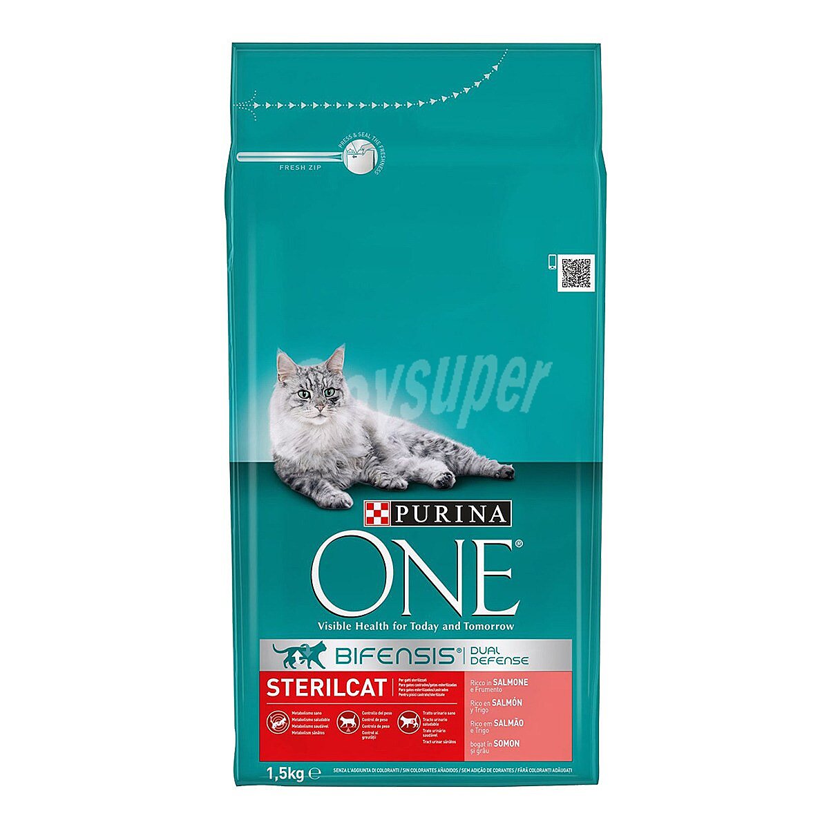 Pienso para gatos esterilizados a base de salmón purina ONE