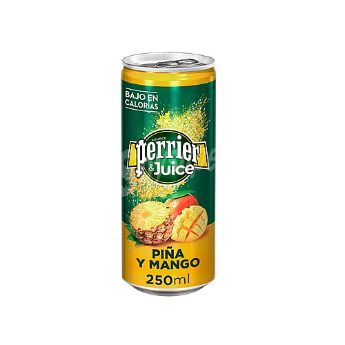 Perrier Bebida refrescante a base de agua con gas y zumo de piña y mango perrier