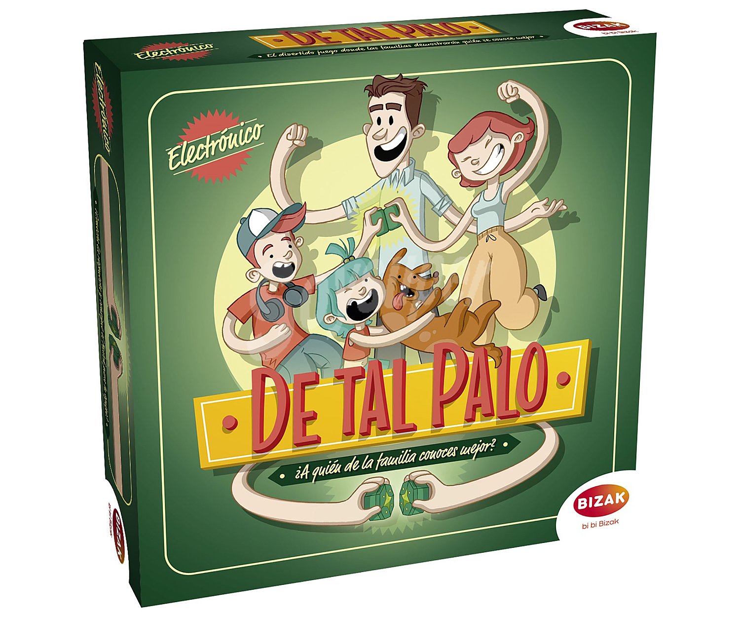 Juego de mesa familiar de preguntas De tal palo, para 2 equipos, bizak.