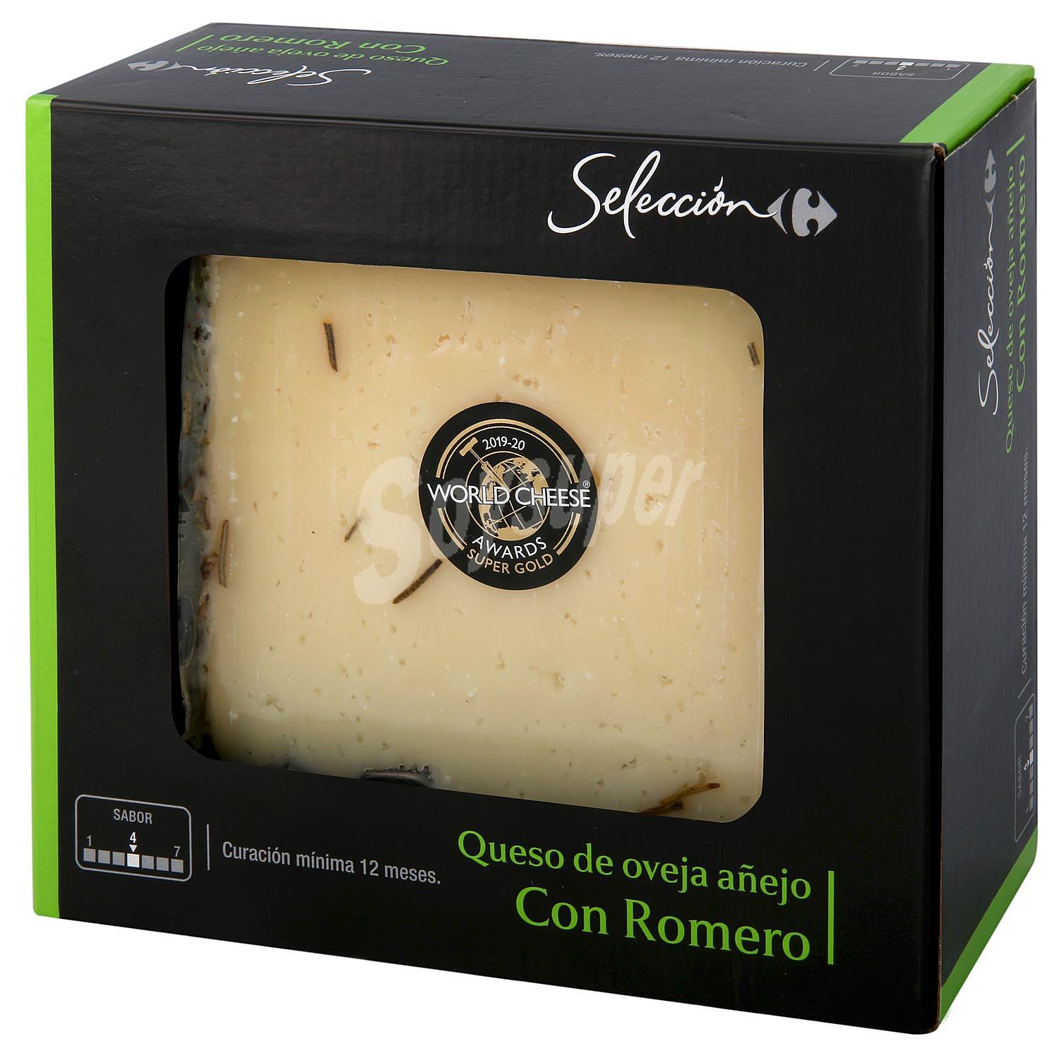 Queso de oveja viejo con romero cuña