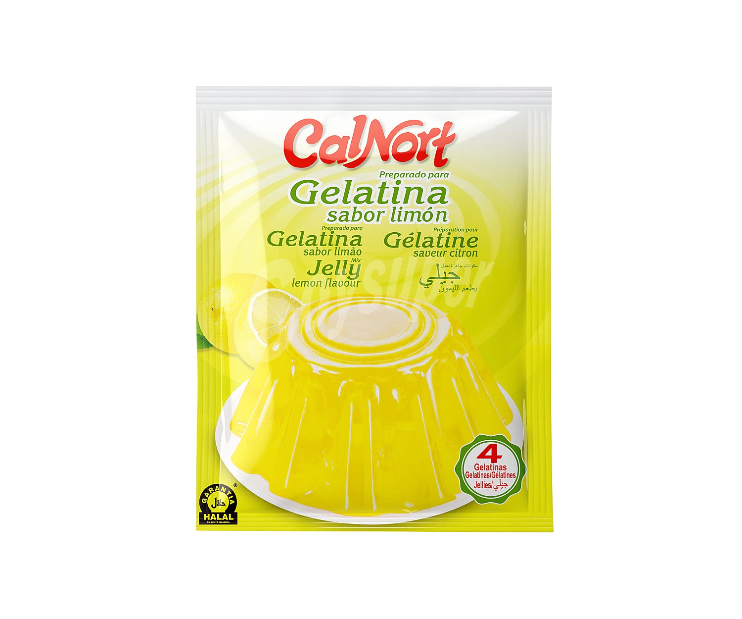 Gelatina de sabor a limón con garantia Halal