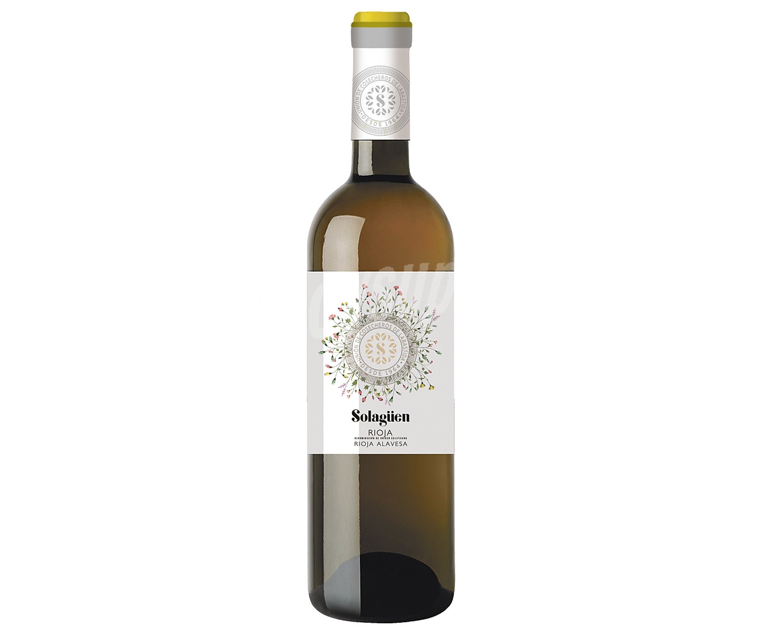 Solagüen Vino blanco con D.O. Ca. Rioja solagüen