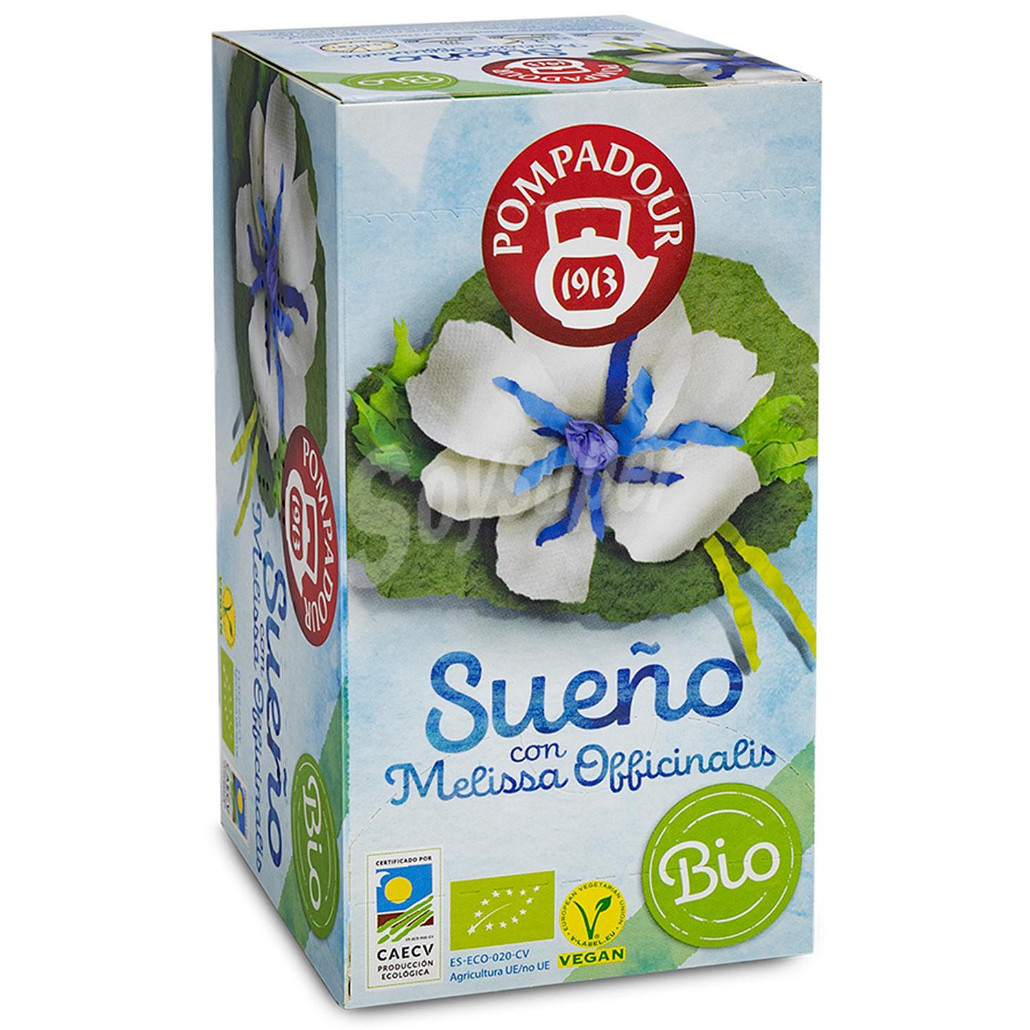 Infusión sueño con melisa en bolsitas ecológica