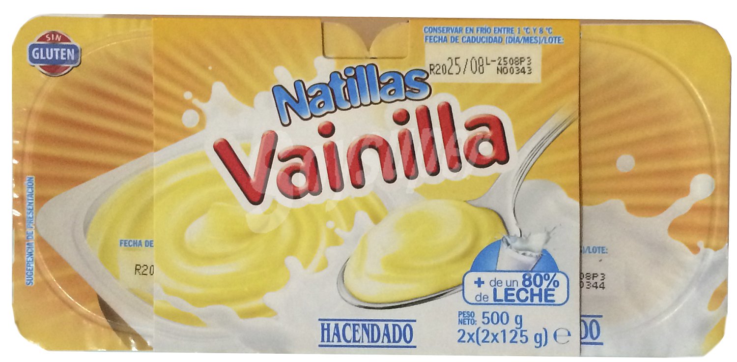 Natilla vainilla