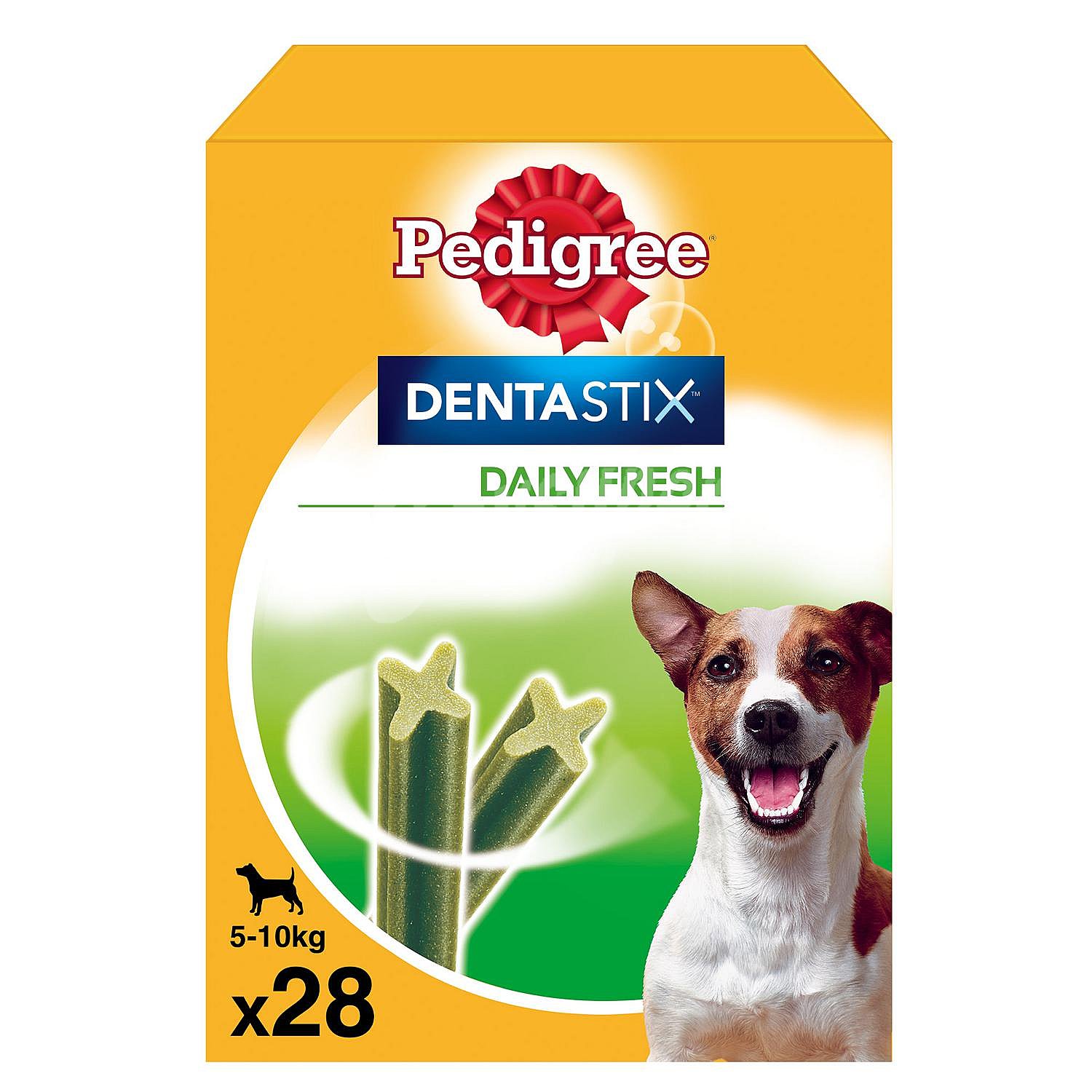 Dentastix Fresh snack dental para perros de tamaño pequeño aliento fresco