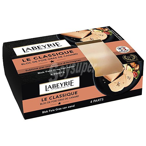 Labeyrie Tarrina de foie gras de pato con un toque de armagnac labeyrie