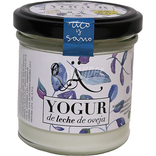 Yogur natural de oveja