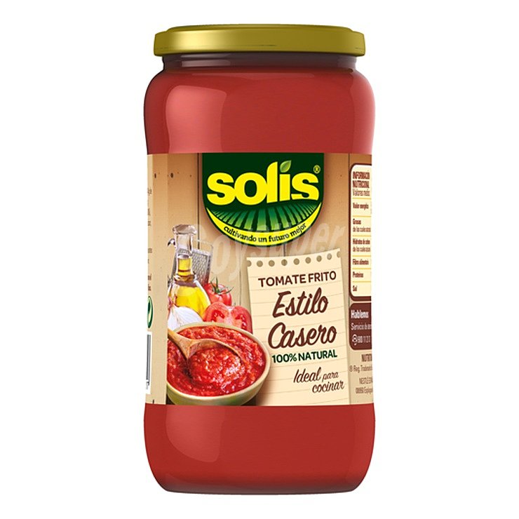 Tomate frito Solís sin gluten y sin lactosa