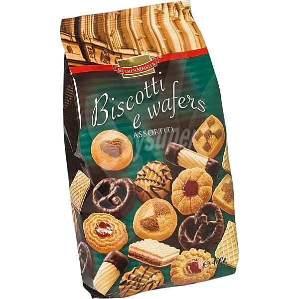 Biscotti e Wafers surtido de galletas bolsa 400 g