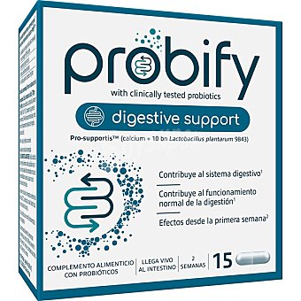 Digestive Support complemento alimenticio para contribuir al sistema digestivo caja 15 cápsulas