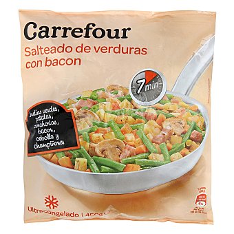 Salteado verdura con bacón Carrefour