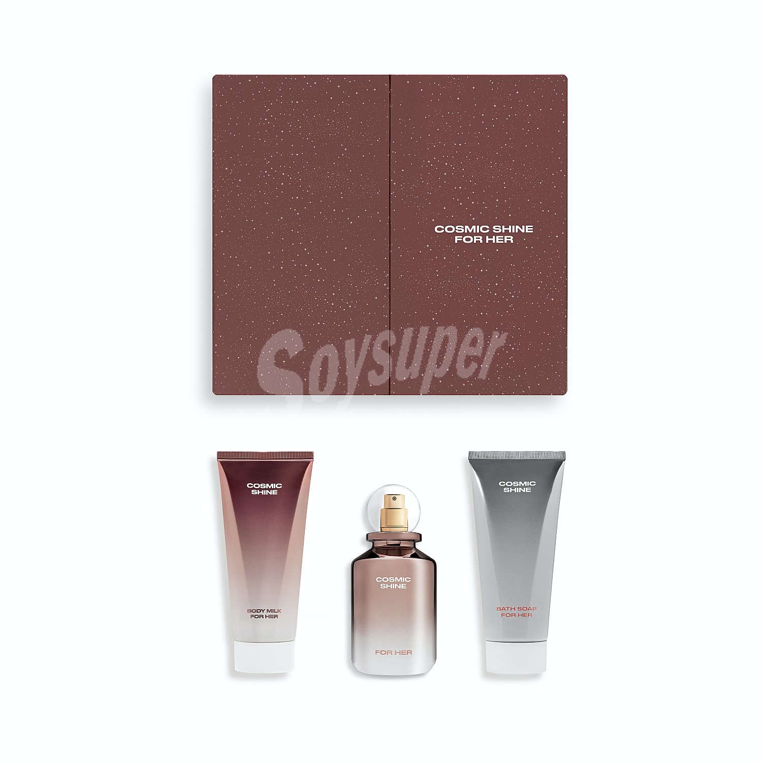 Lote mujer cosmic eau de parfum (vaporizador 100 ml) + loción corporal (bote 100 ml) + gel baño (bote 100 ml)