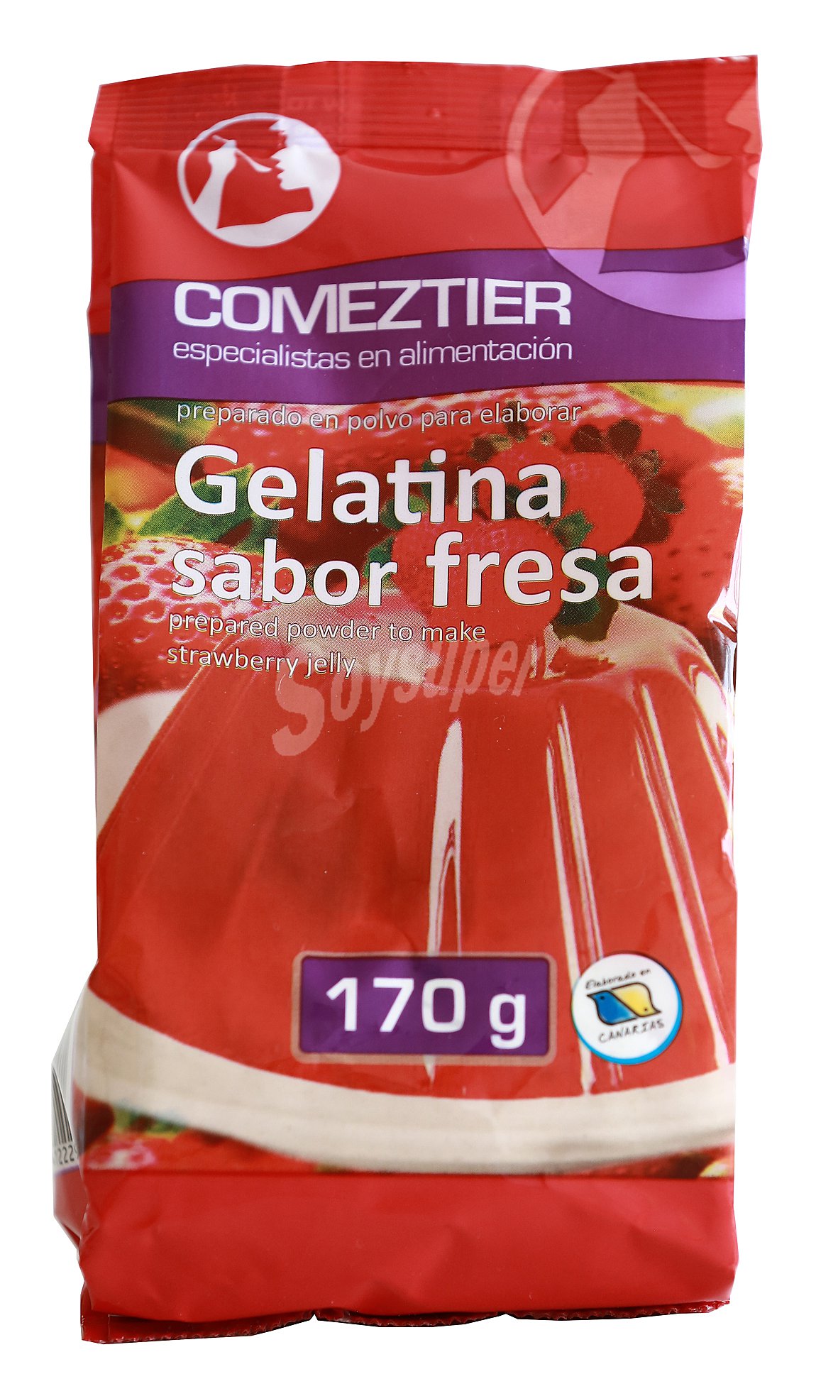 Gelatina en polvo de fresa Comeztier