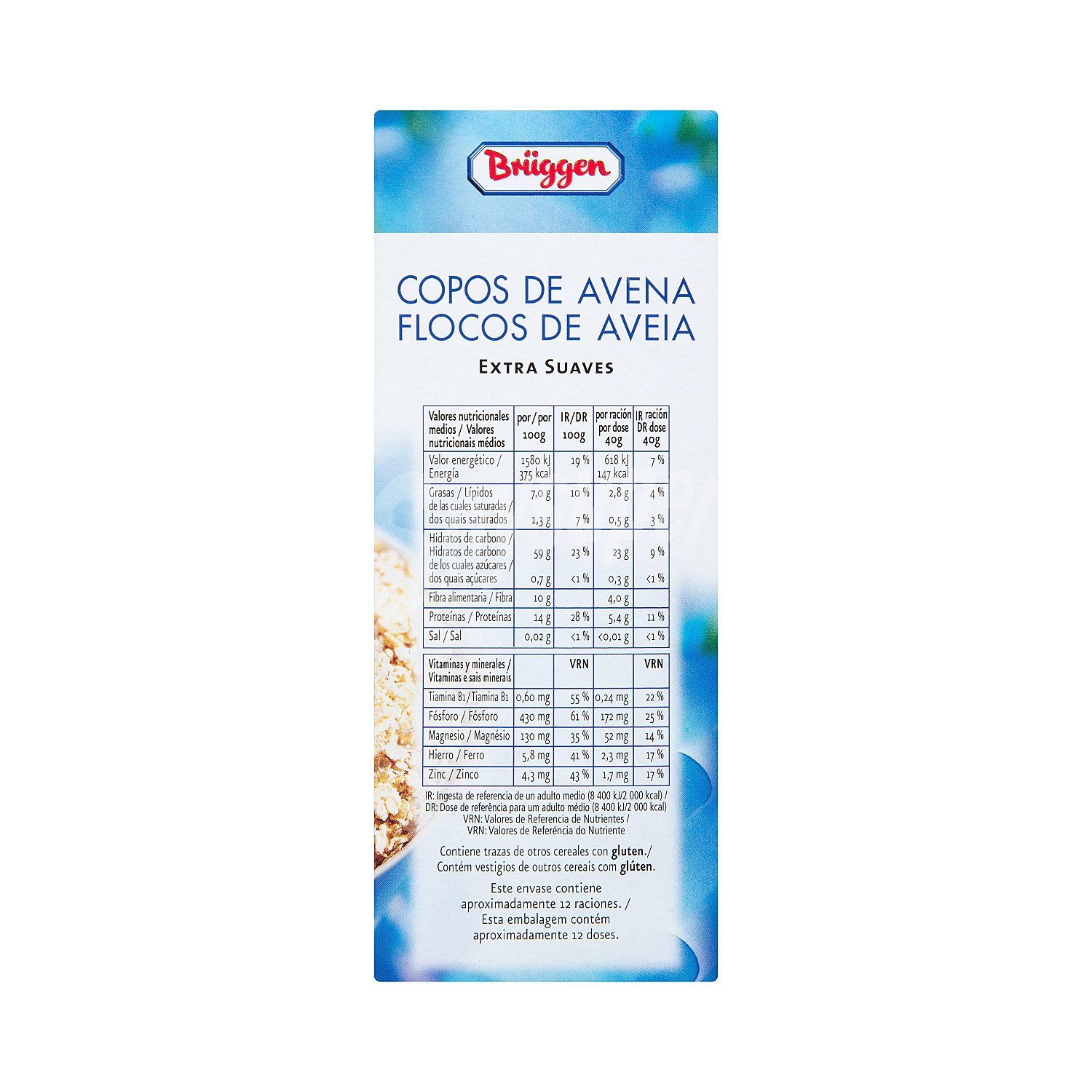 Cereal copos avena