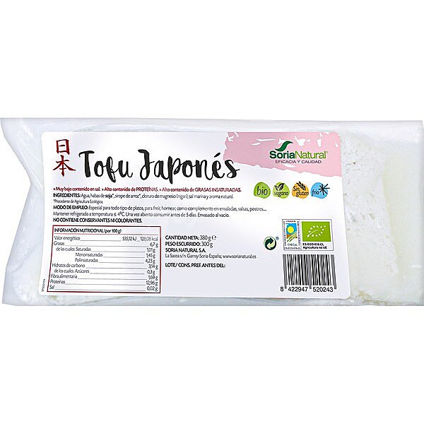 Tofu japonés ecológico y sin gluten