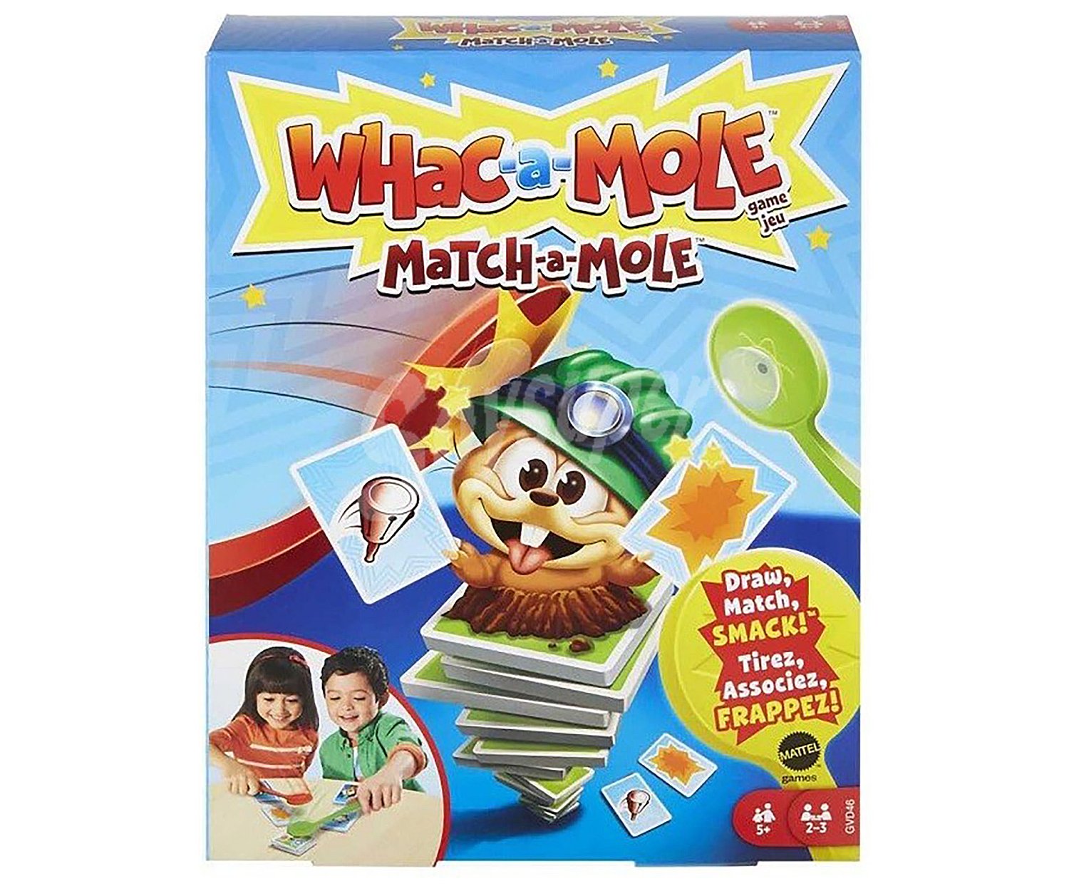 Juego de mesa infantil de rapidez y coordinación whac-a-mole, de 1 a 2 jugadores,