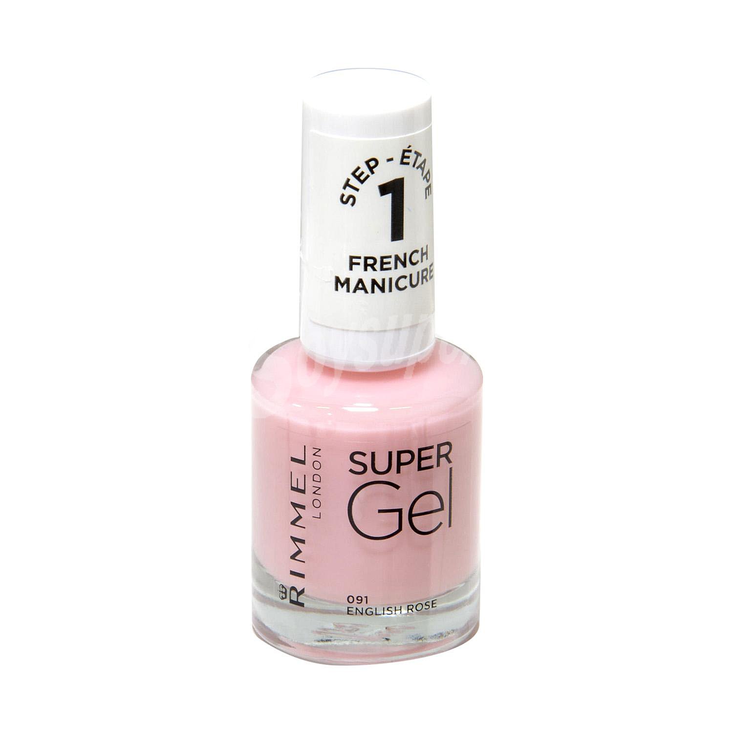 Esmalte de uñas para manicura francesa tono 091 English rose Super gel