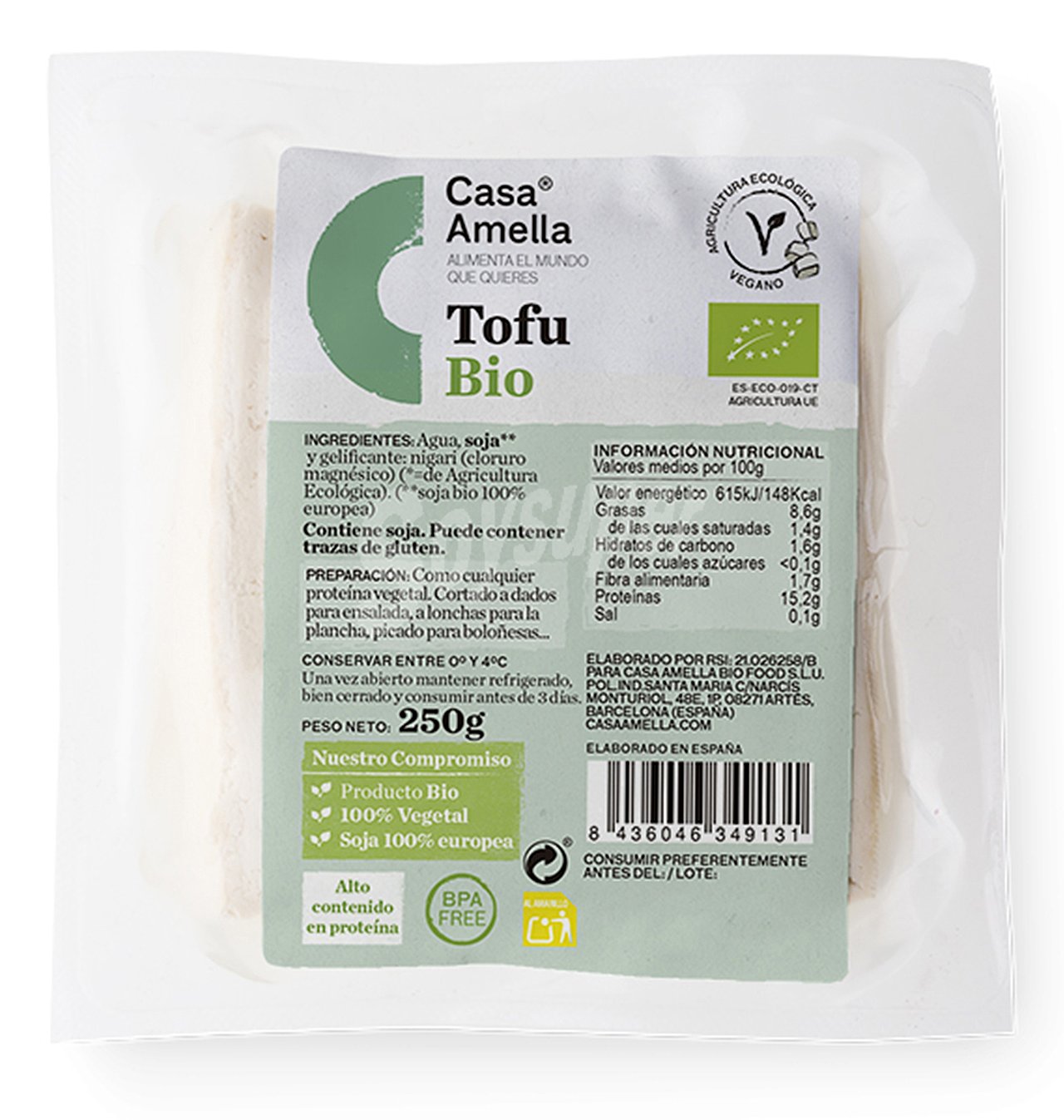 Tofu fresco bio