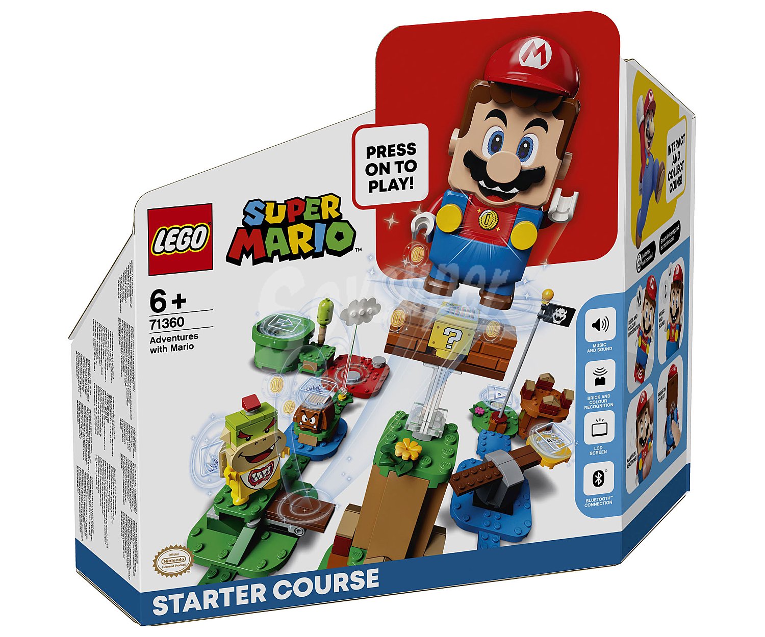 Juego de construcción Pack Inicial: Aventuras con Mario con 231 piezas, lego Super Mario 71360