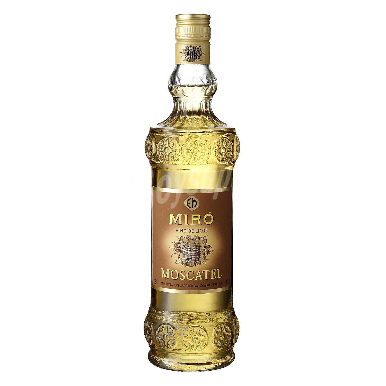 Vino de licor moscatel Vermuts Miró