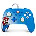 Mando para Nintendo Switch con diseño color azul super mario