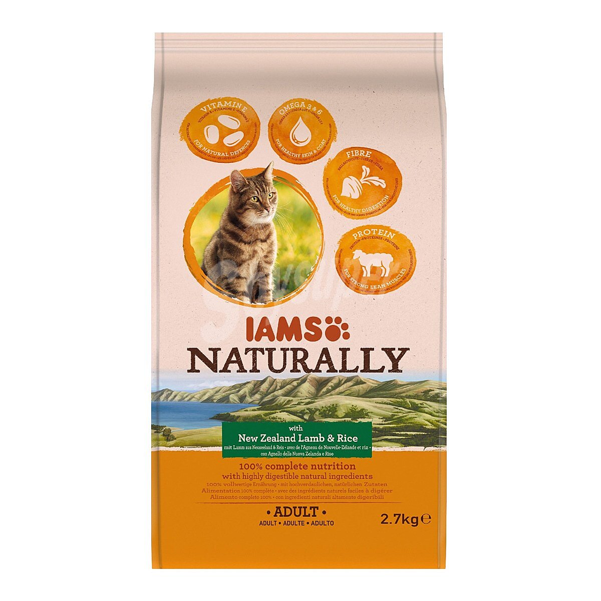 Naturally adult pienso para gatos adultos con cordero y arroz