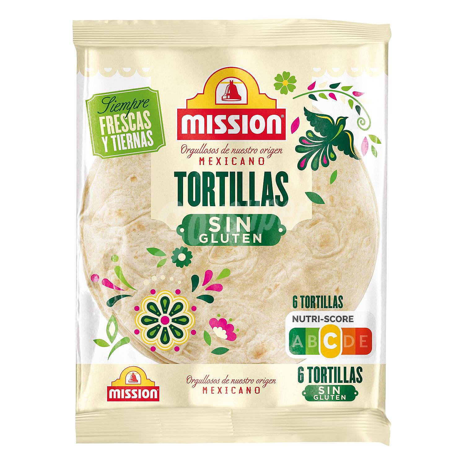 Tortilla de trigo Missión sin gluten