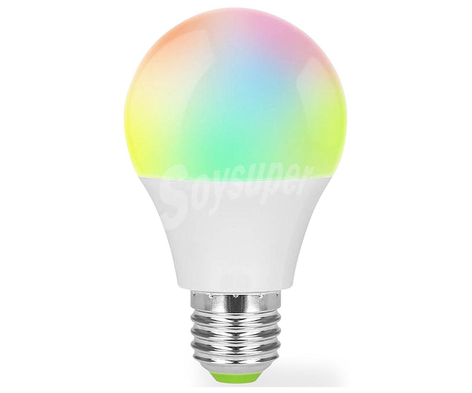 Bombilla inteligente wifi E27, blanco + multicolor rgb, 5W iO