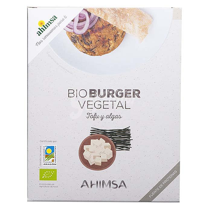 Ahimsa Burger tofu y wakame ecológica ahimsa