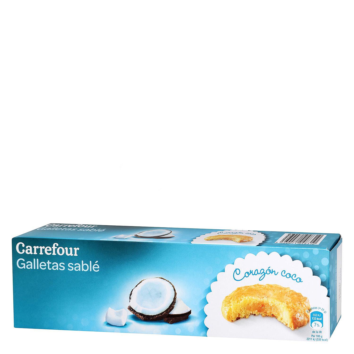 Galletas sablé de coco Carrefour