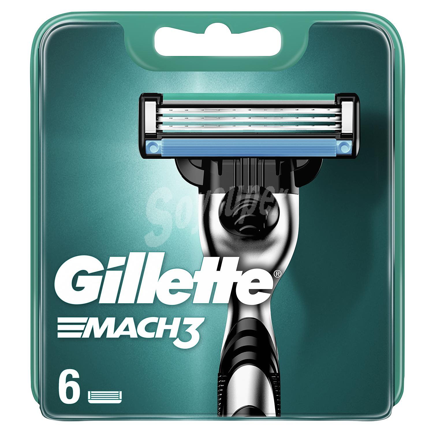 Recambios maquinilla Mach3 Gillette