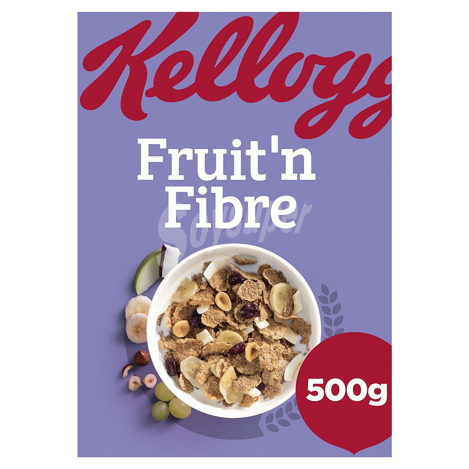 Cereales con fruta y fibra