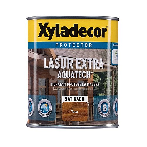 Protector satinado para madera, interior-exterior, xyladecor