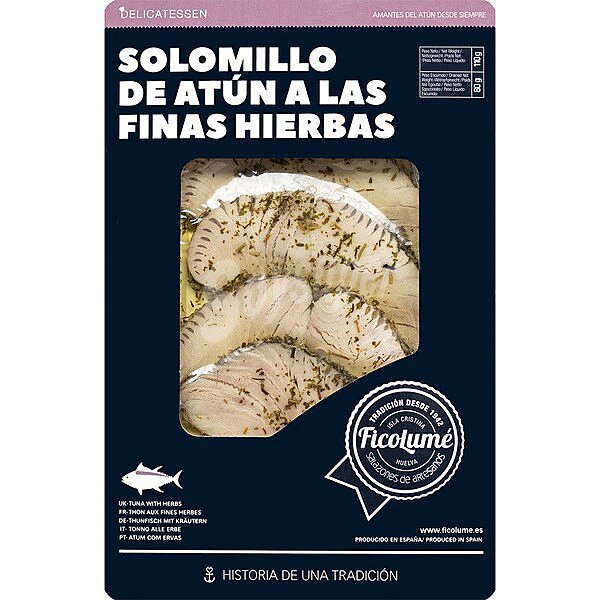 Solomillo de atún a las finas hierbas