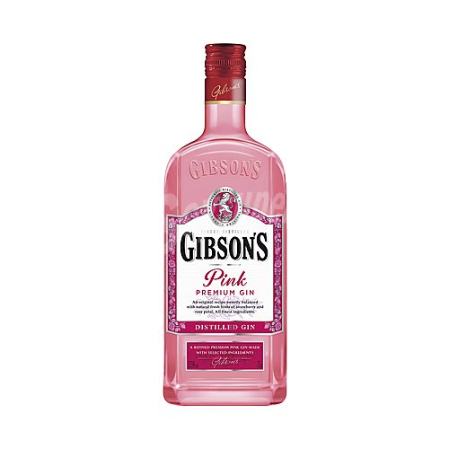 Gibson´s Ginebra rosada premium con un toque de fresa gibson´s Pink