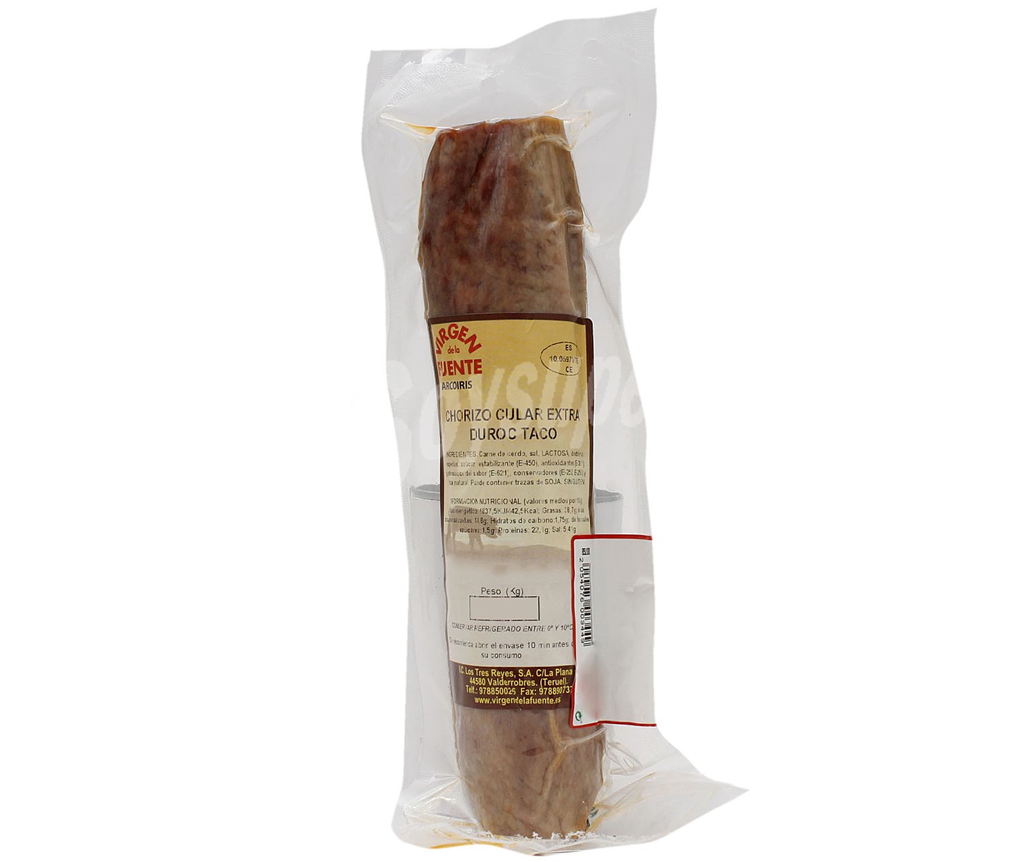 Chorizo cular de calidad extra y elaborado sin gluten