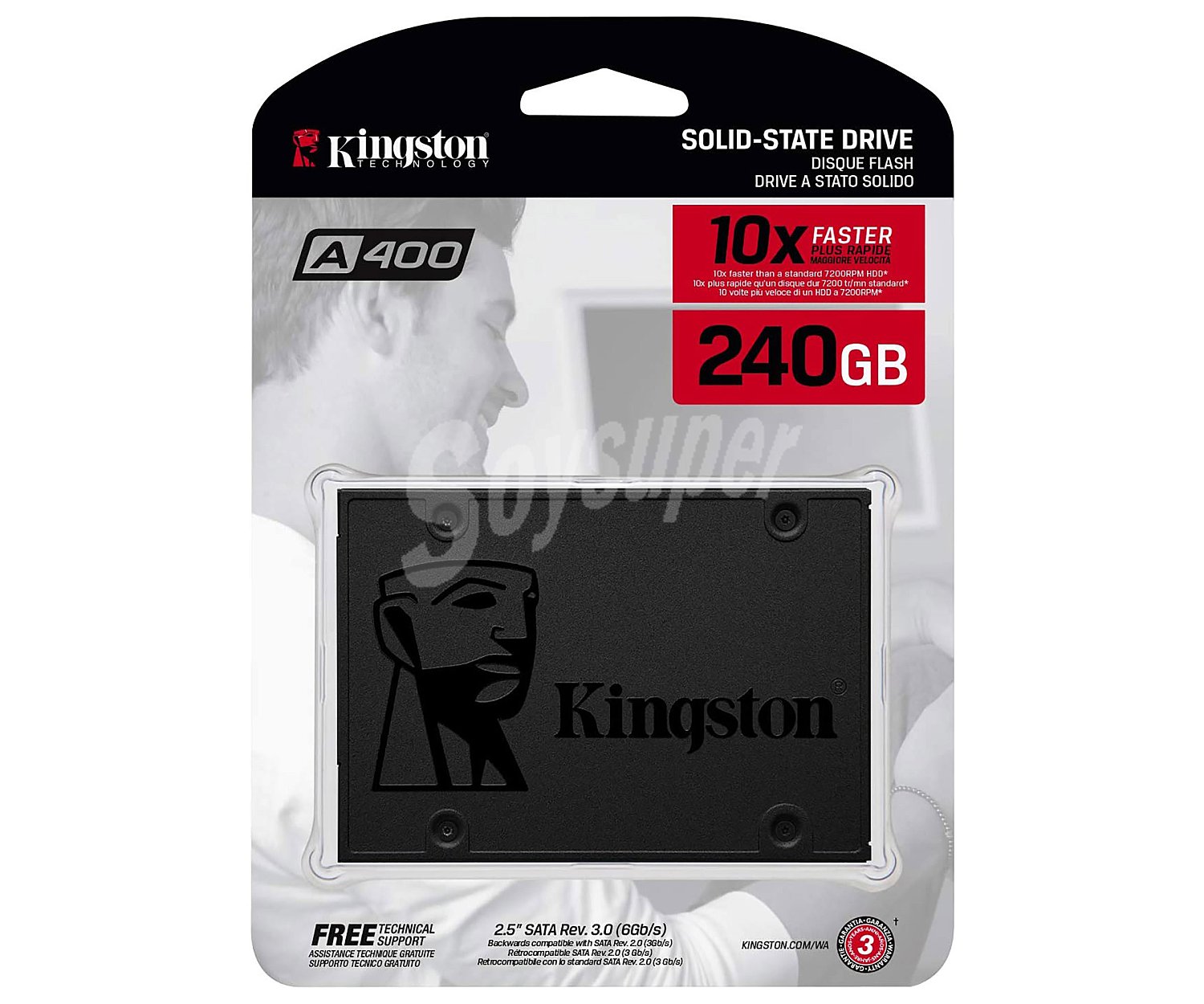 Unidad estado solido 240GB,