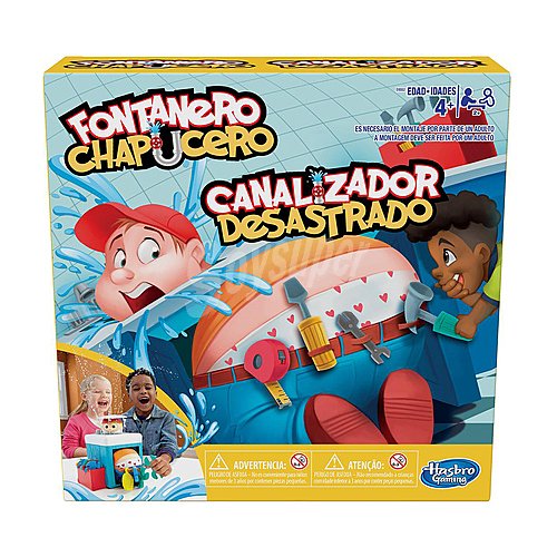 Juego de mesa infantil Fontanero Chapucero, más de 2 jugadores, hasbro gaming