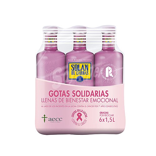 Solan de cabras Agua mineral rosa solan de cabras