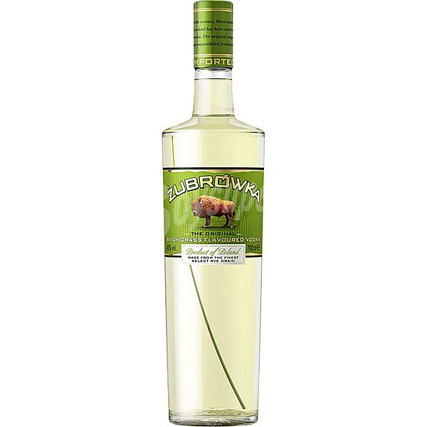 Vodka polaco de centeno, con hierba de bisonte