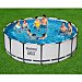 Piscina tubular con estructura metálica 4,57x1,22 m. con depuradora /hora, escalera y cobertor, bestway