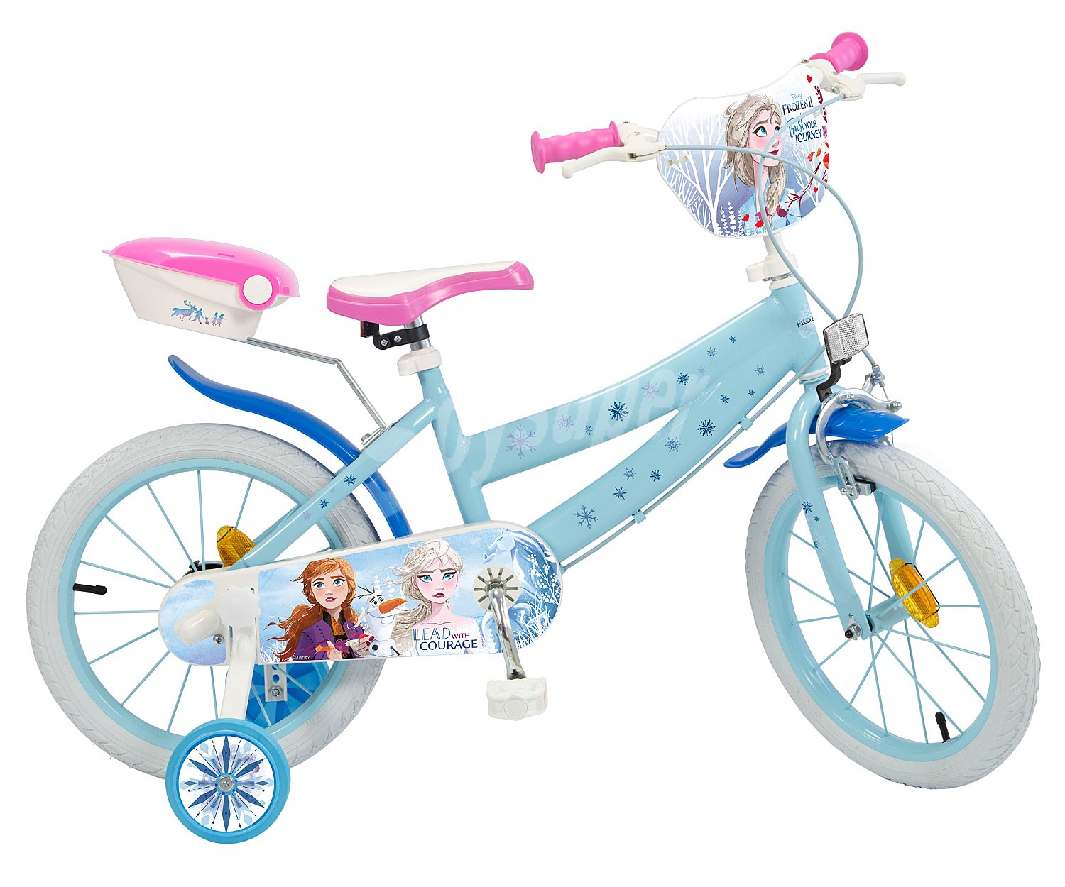 Bicicleta infantil con ruedines de la película Frozen, con ruedas de 40cm. (16''). disney